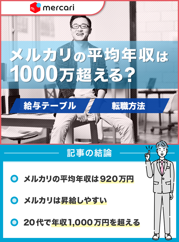 メルカリの平均年収は1000万超える？
