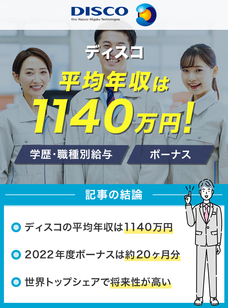 ディスコの平均年収は1140万円！