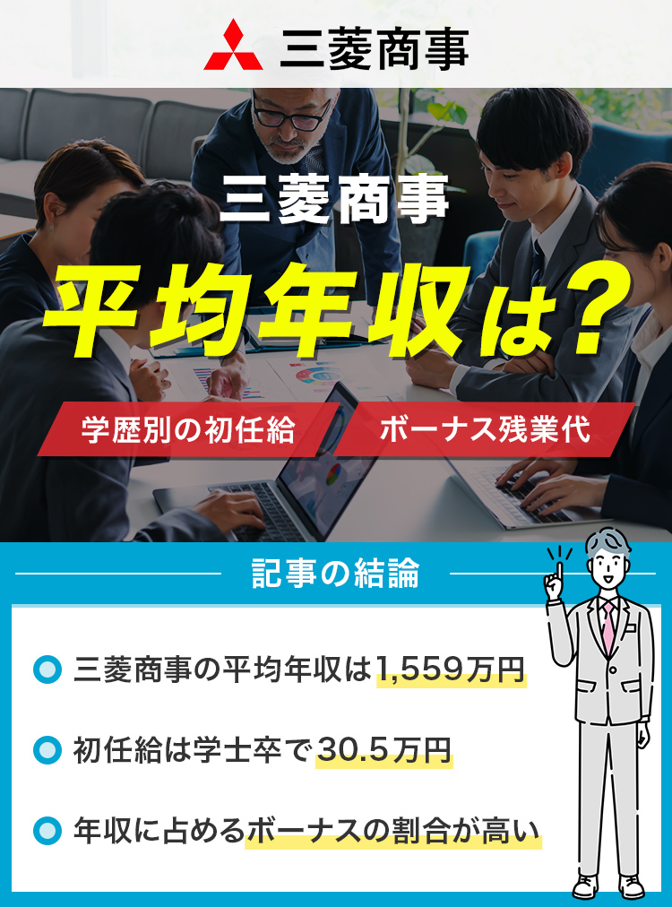 三菱商事の平均年収は？