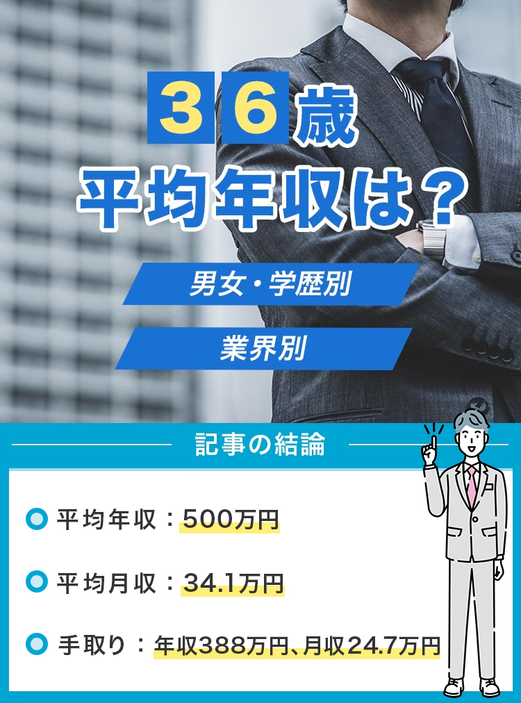 36歳平均年収は？