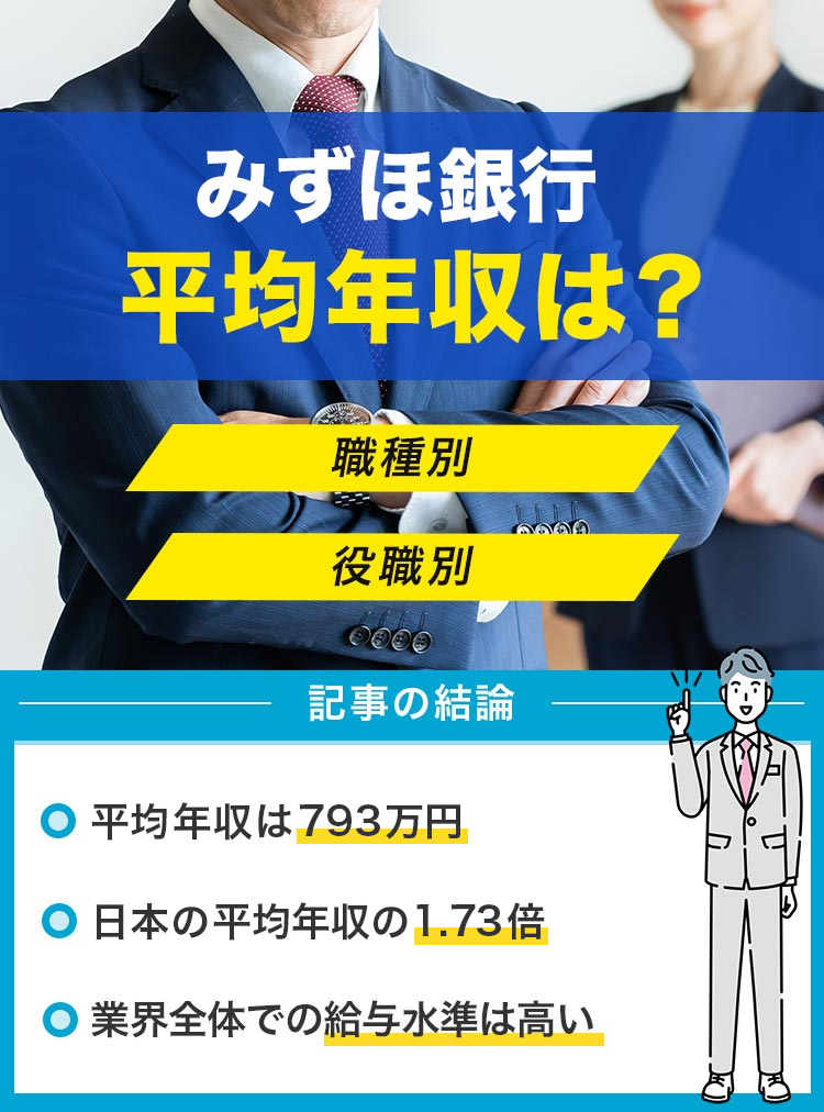 みずほ銀行平均年収は？