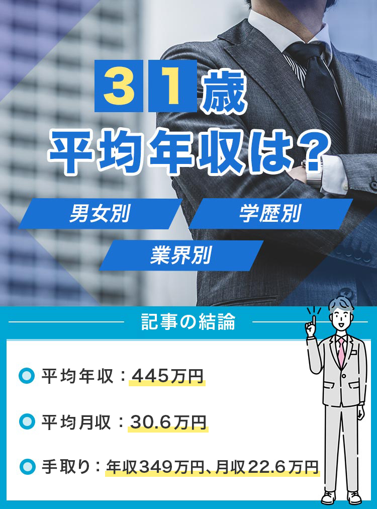 31歳平均年収は？