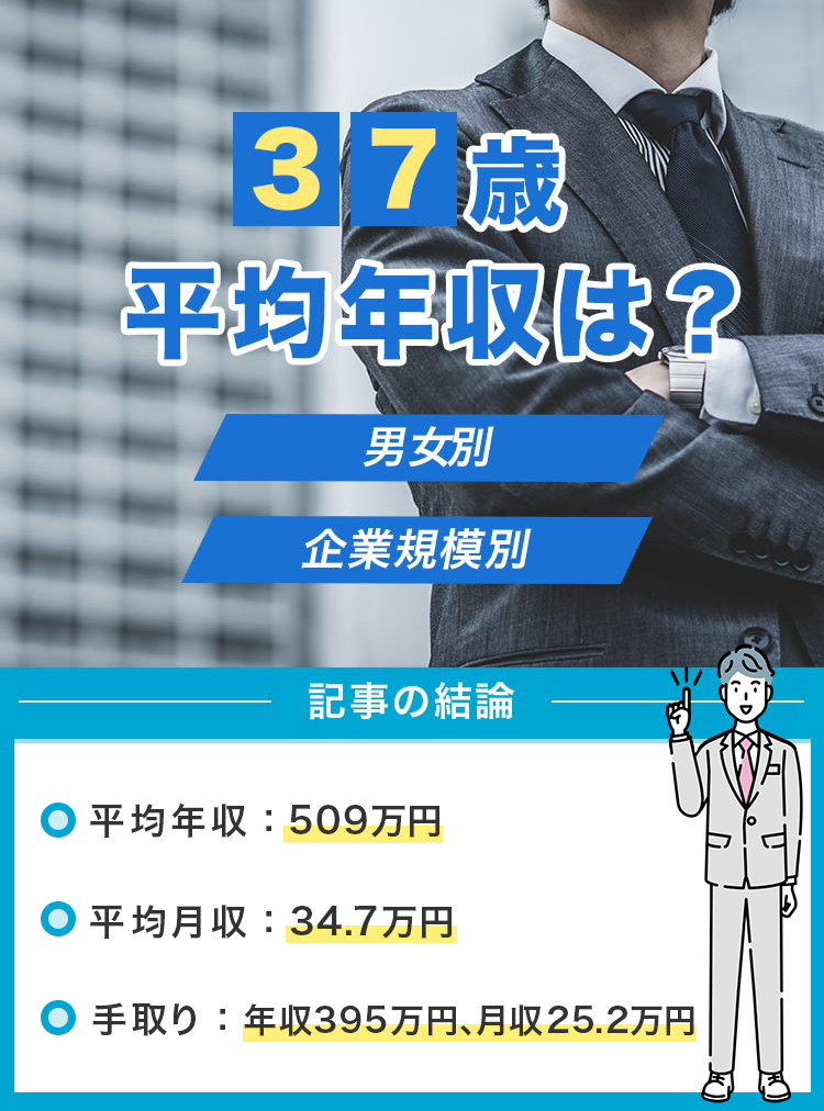 37歳平均年収は？