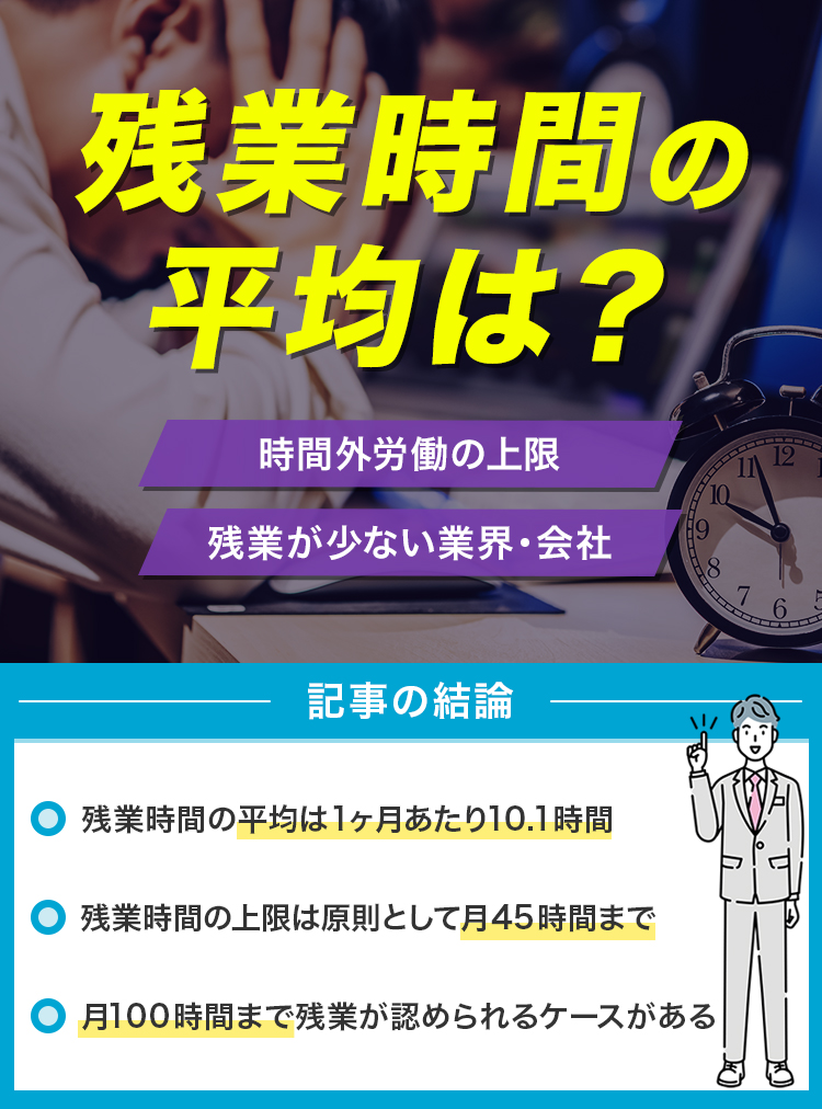 残業時間の平均は？