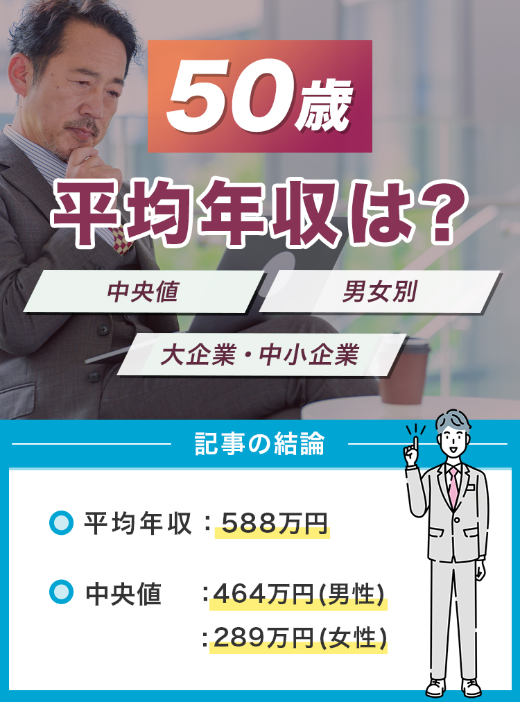 50歳平均年収は？