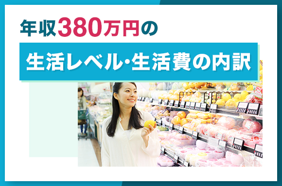 年収380万円の生活レベル｜生活費の内訳