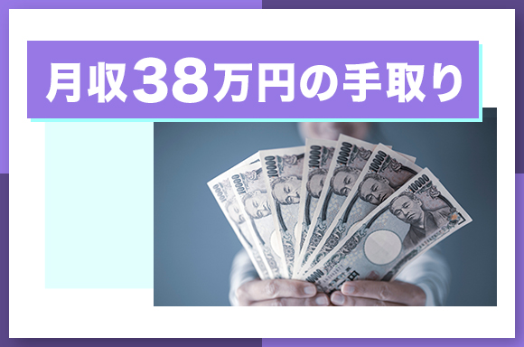 月収38万円の手取り