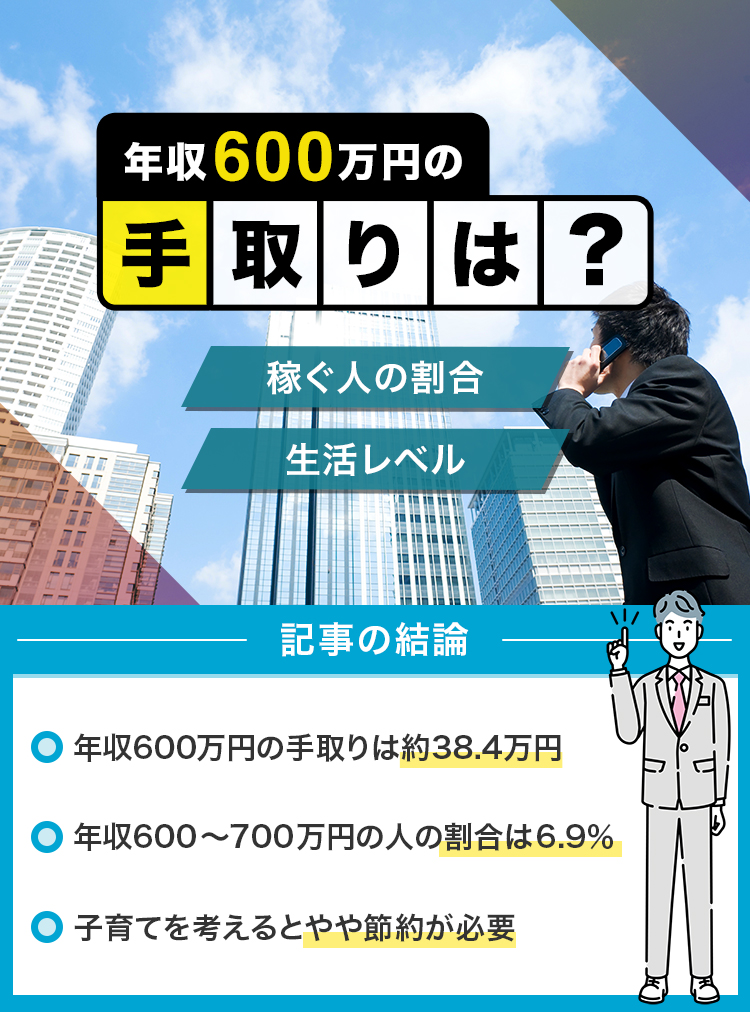 年収600万円の手取りは？