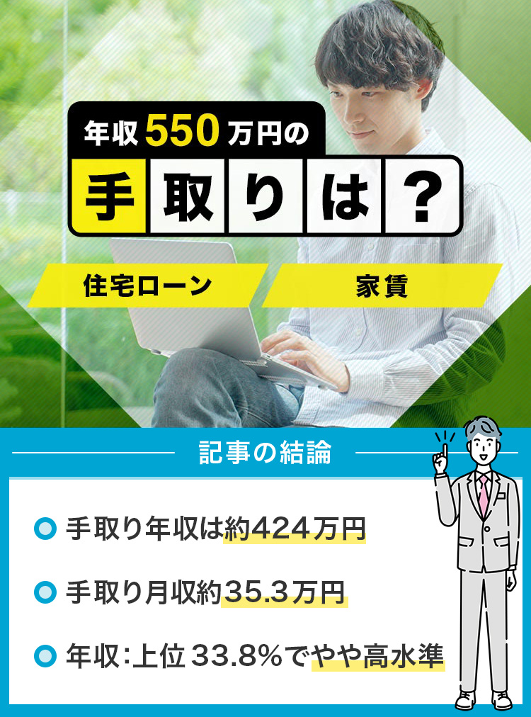 16_年収550万円の手取りは？