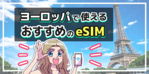ヨーロッパで使えるeSIMおすすめ比較8選！周遊旅行で無制限や電話番号付きのプランはある？