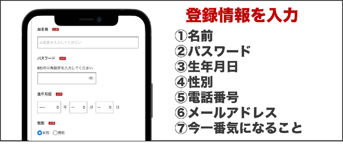 電話占いカリス 会員登録②