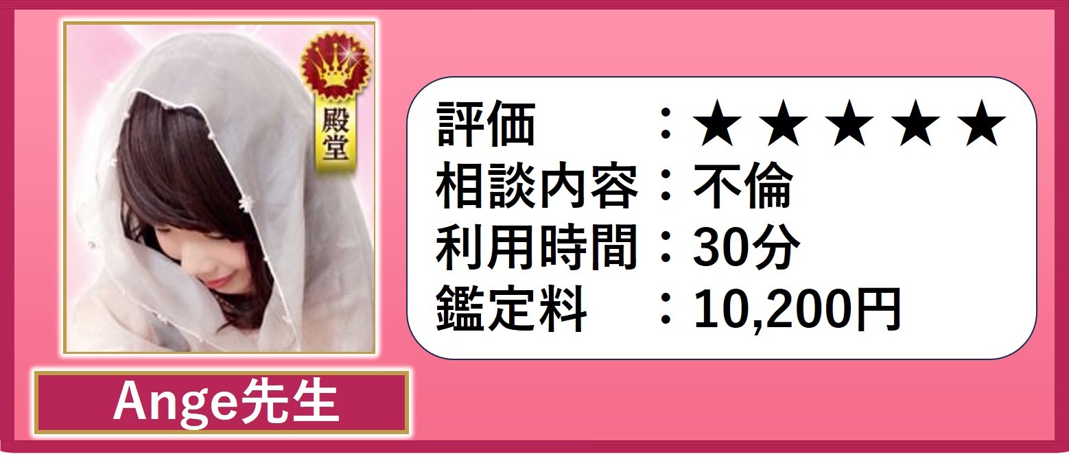Ange先生に占ってもらってみた