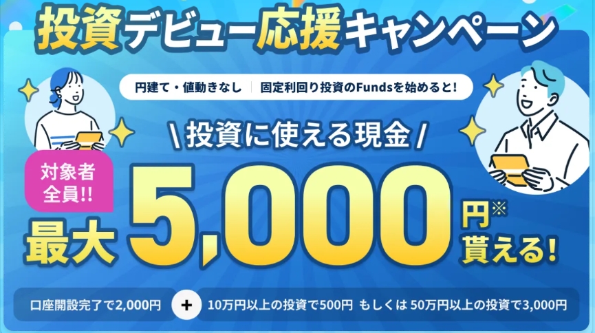 Funds 9月キャンペーンバナー
