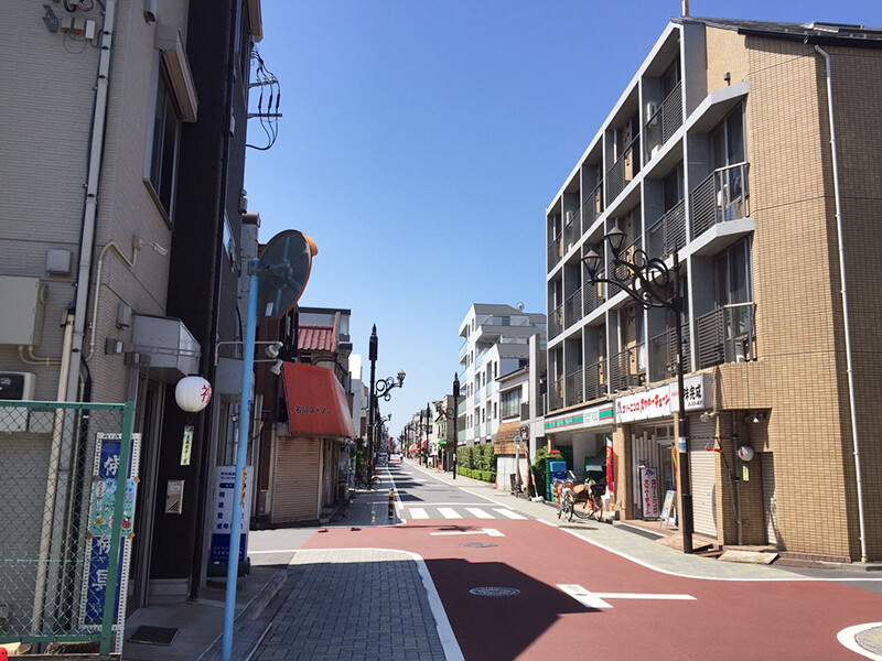 永福町駅北側大通り