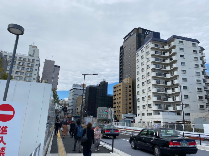 高輪ゲートウェイ泉岳寺駅方面