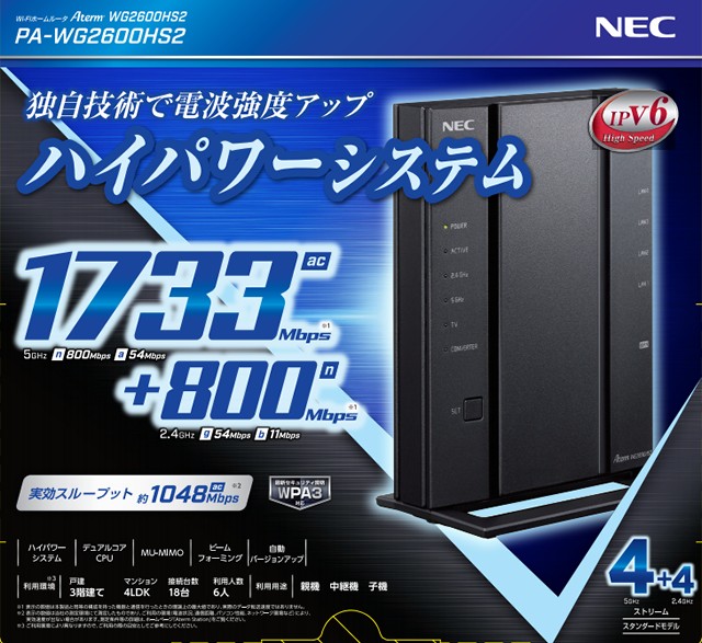NEC Aterm WG2600HS2_商品パッケージ