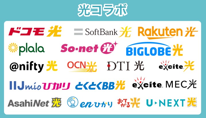 光コラボに該当する光回線の一例