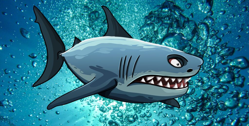 ブリリアントジャークのアイキャッチ_画像はサメですが、今回の手間は「ジャーク」なので関係ありません。