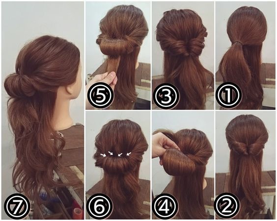 ロールハーフアップ