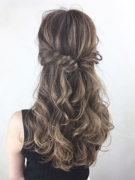 くるりんぱハーフアップ