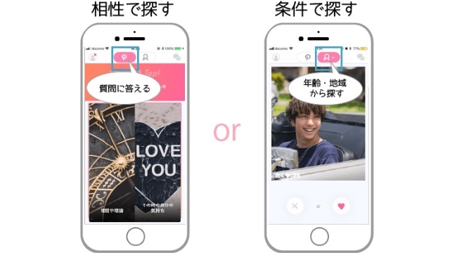 1.男性を探す方法は2通り