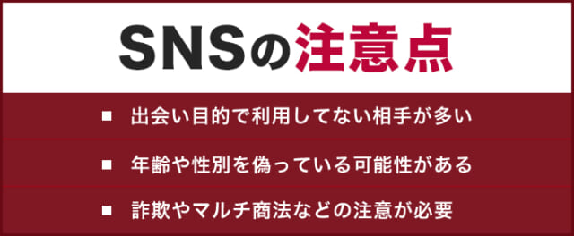 SNSの注意点