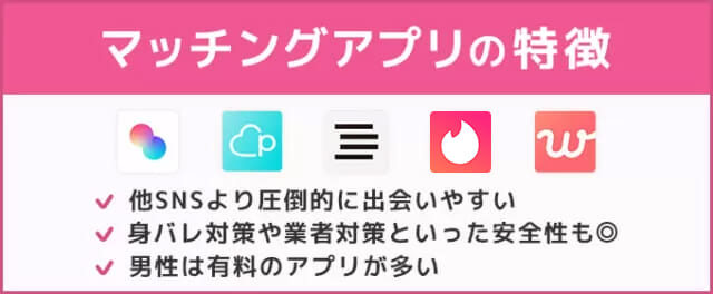 マッチングアプリは最も出会いやすい
