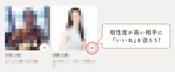 スマ婚縁結び相性表示