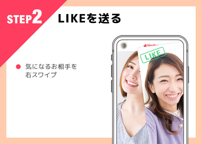 Tinderの使い方step2