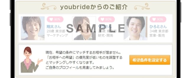 ユーブライド-今日のベストマッチ機能