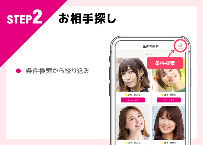 ゼクシィ縁結びの使い方step2