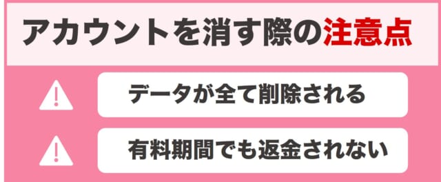 Tinderでアカウントを削除する際の注意点