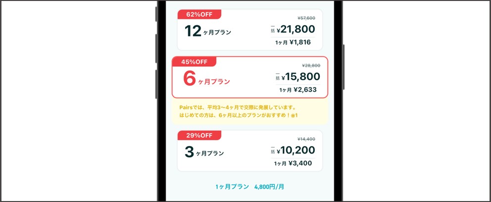 ペアーズの料金プランは何ヶ月がおすすめ?【目的別】