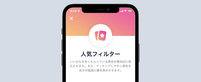 人気フィルター購入画面