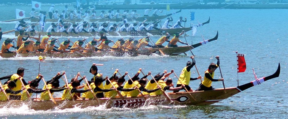 相生市のペーロン船