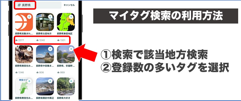 地方 マイタグ検索
