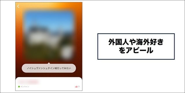 外国人や海外好きをアピール