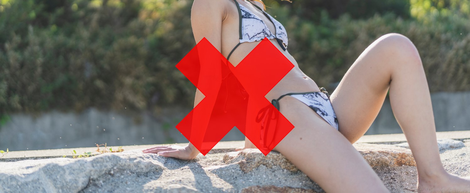 露出の多い写真のイメージ