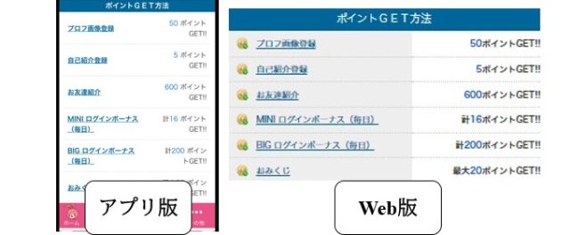華の会メール アプリ版 web版料金比較