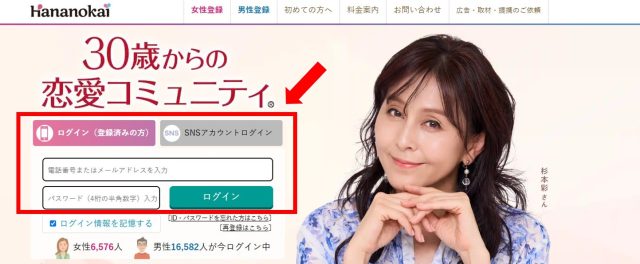 華の会メールログイン