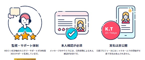 タップルの業者対策