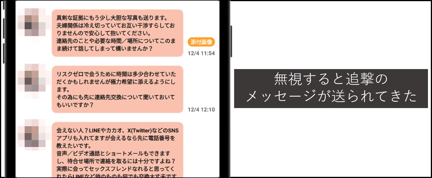 days-返信を無視すると何度もメッセージが届く