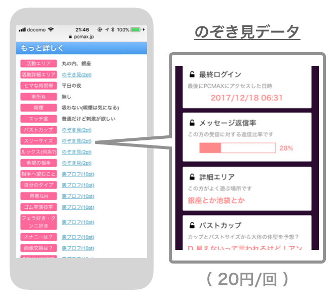 のぞき見マル秘データ