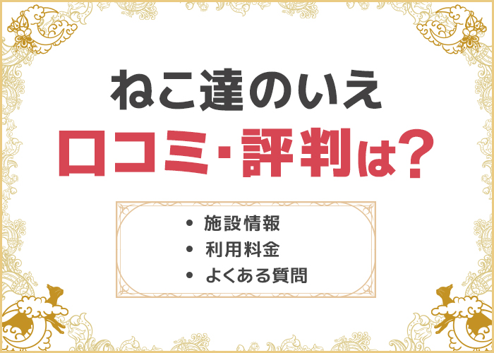 保護猫カフェ「ねこ達のいえ」の口コミ・評判は？デートにおすすめ！