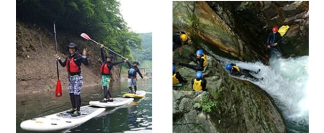 アクティビティで自然を感じられる