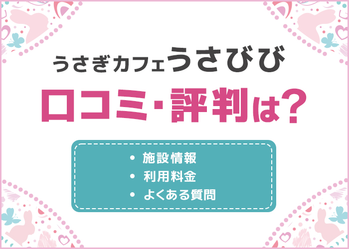 うさぎカフェ「うさびび」の口コミ・評判は？うさぎ好きにおすすめのデートスポット！