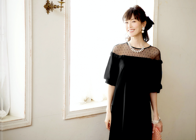 ルイルエブティックの黒ワンピース