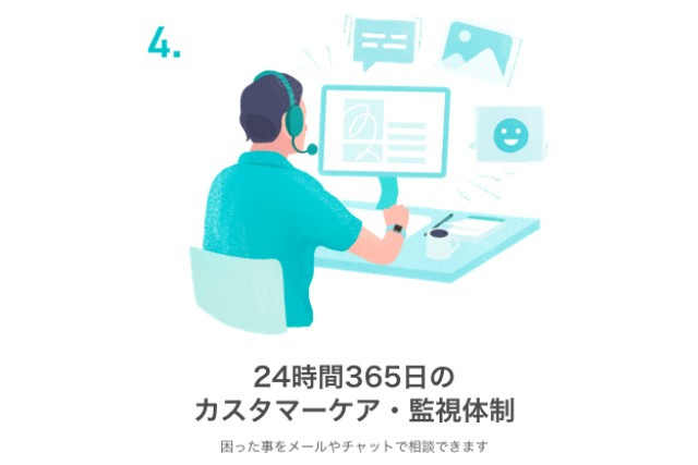 24時間体制の関しがあるアプリは安全