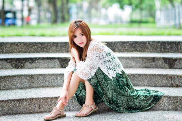 顔ありの全身写真