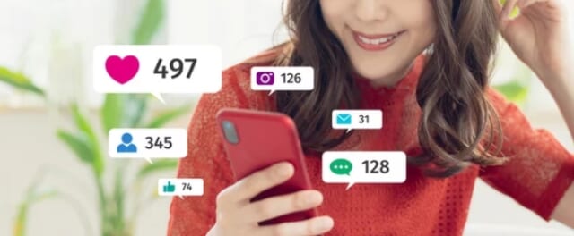 SNSで出会いを探すイメージ画像